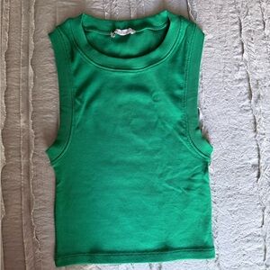 Green Sleeveless Kids Top